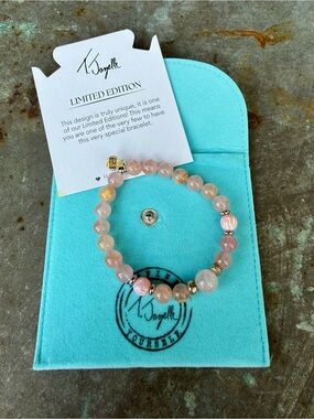 T Jazelle Limited Edition Pink Beaded Bracelet
